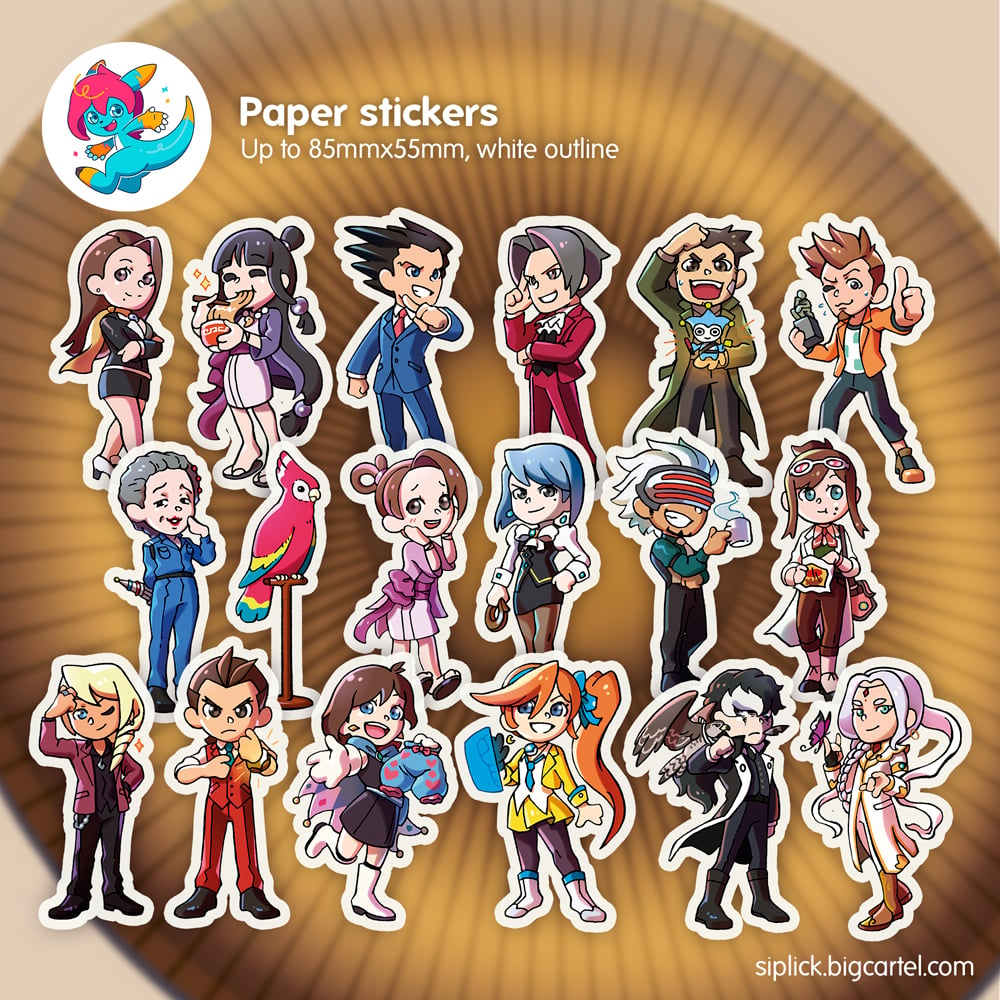 Image of ACE ATTORNEY Stickers