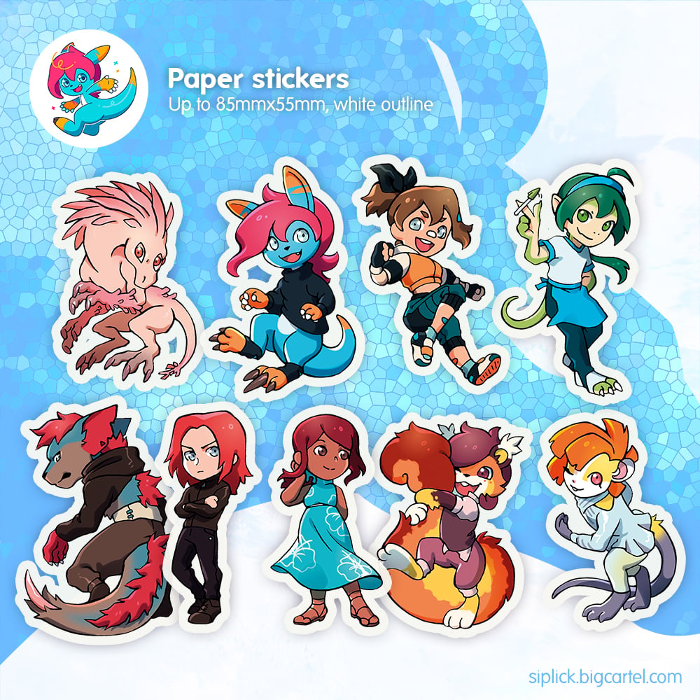 Image of THE ANIMA ISLAND Stickers