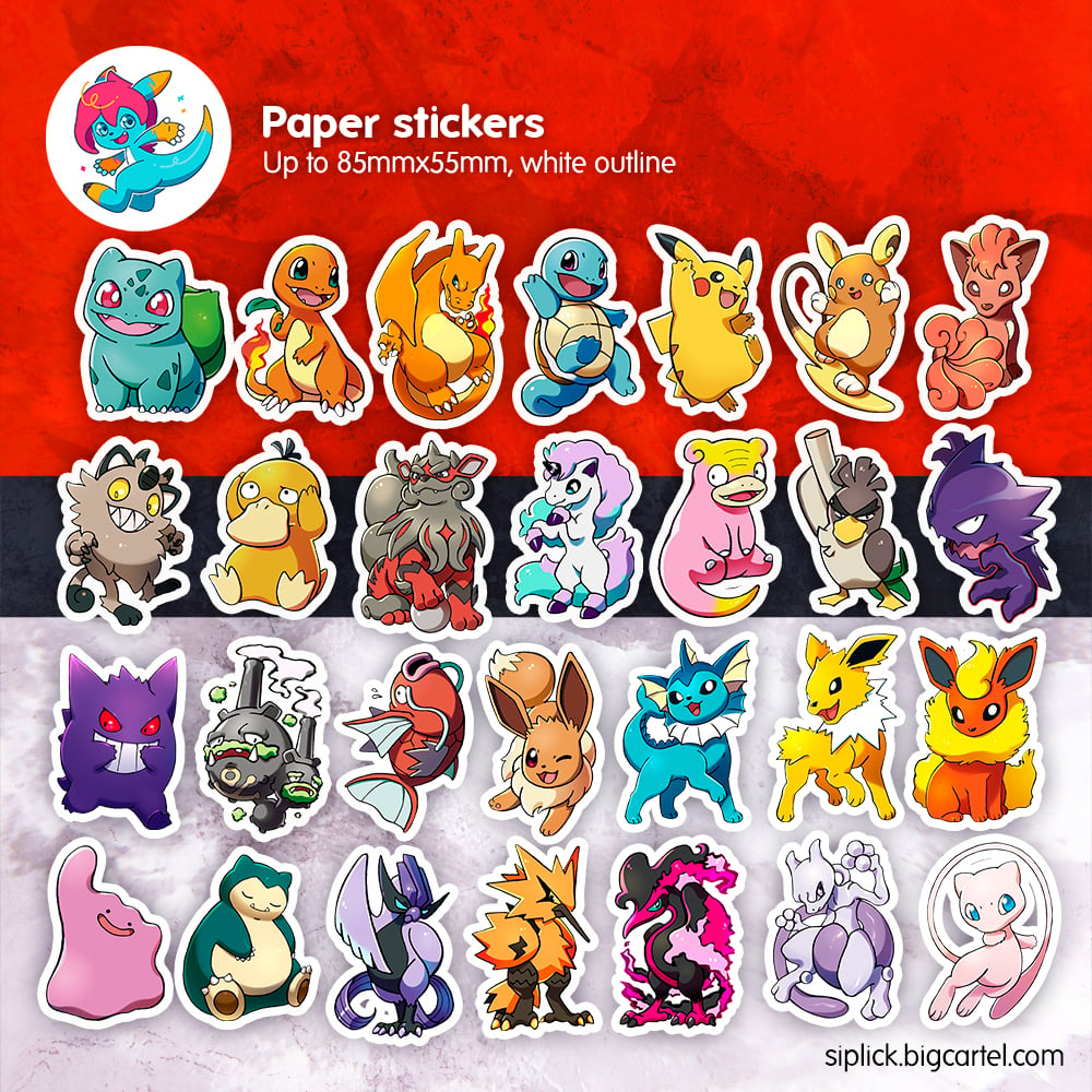 Image of PKMN Gen 1 Stickers