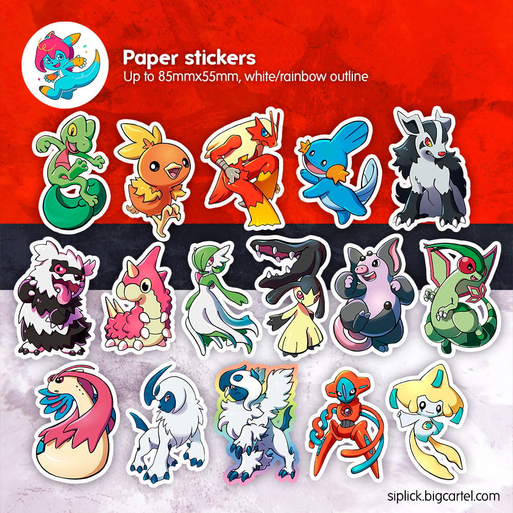 Image of PKMN Gen 3 Stickers