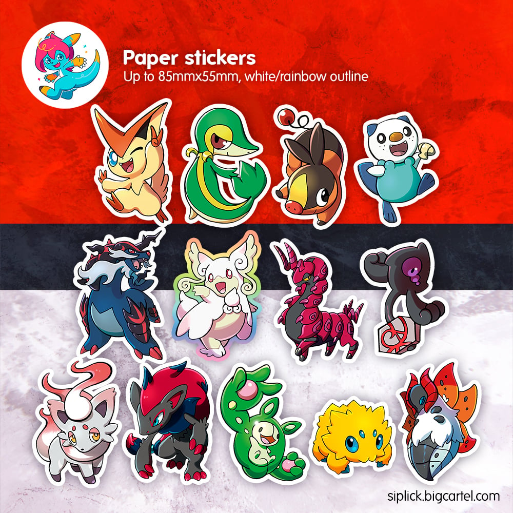 Image of PKMN Gen 5 Stickers