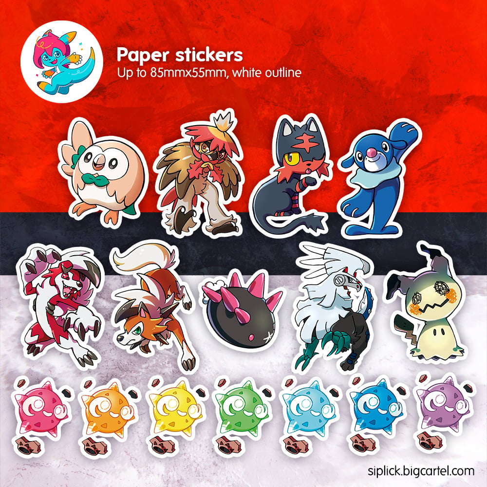 Image of PKMN Gen 7 Stickers