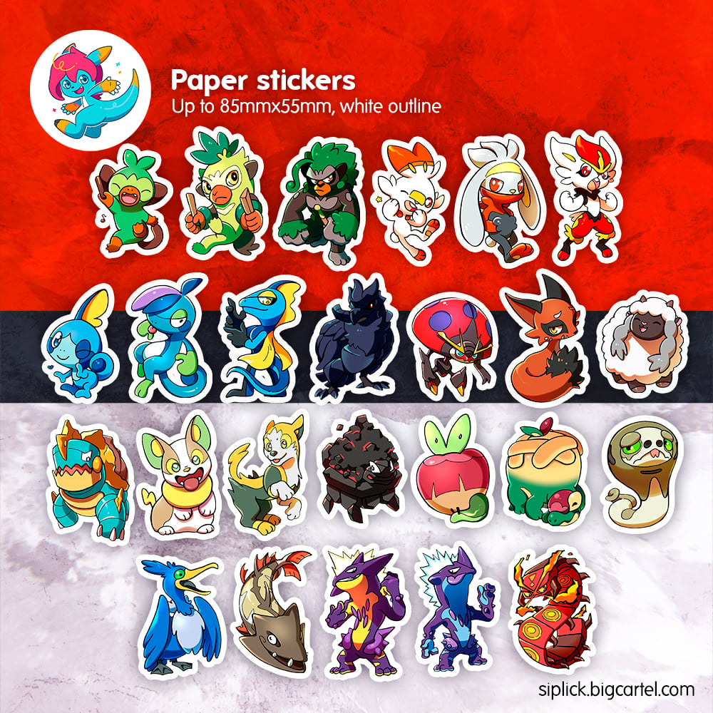 Image of PKMN Gen 8 Stickers