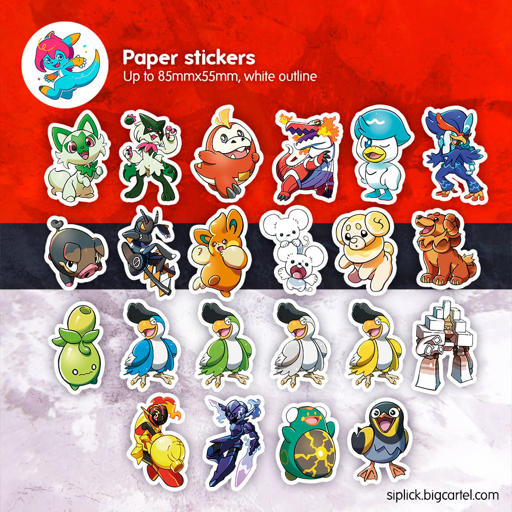 Image of PKMN Gen 9 Stickers