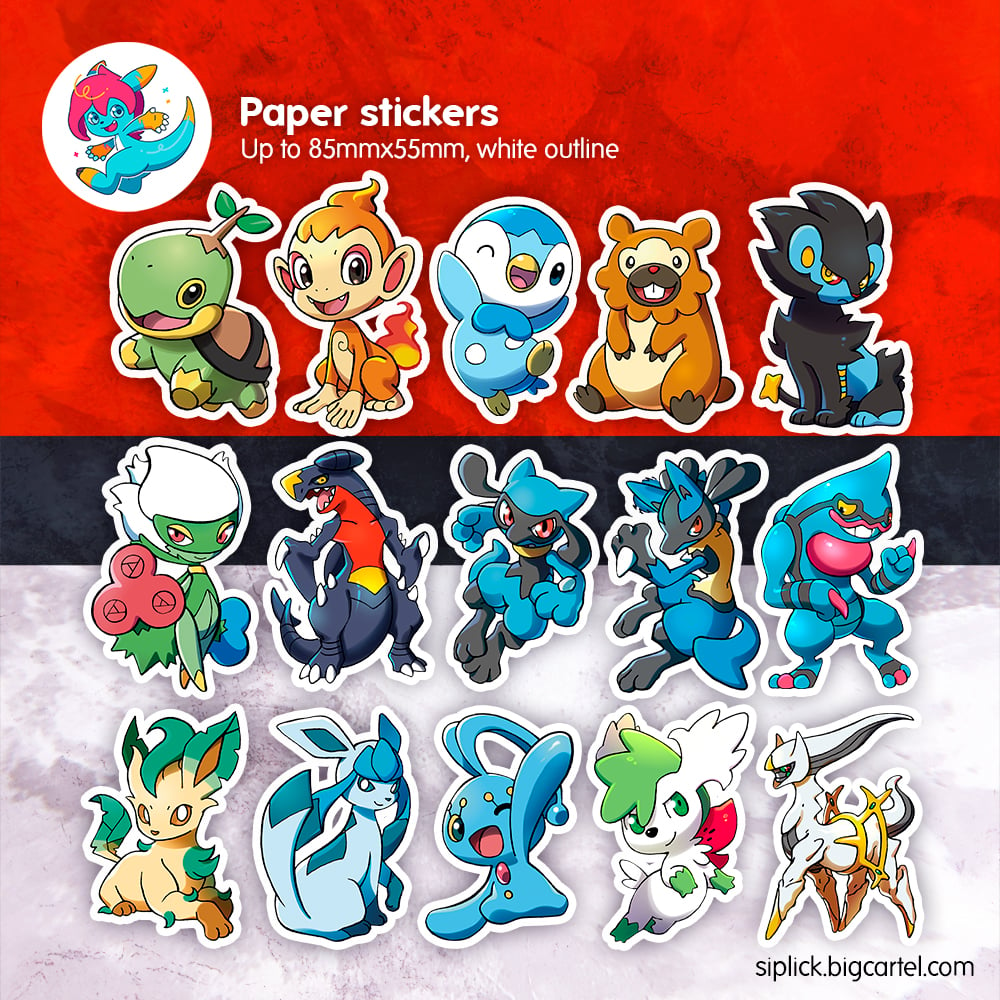 Image of PKMN Gen 4 Stickers