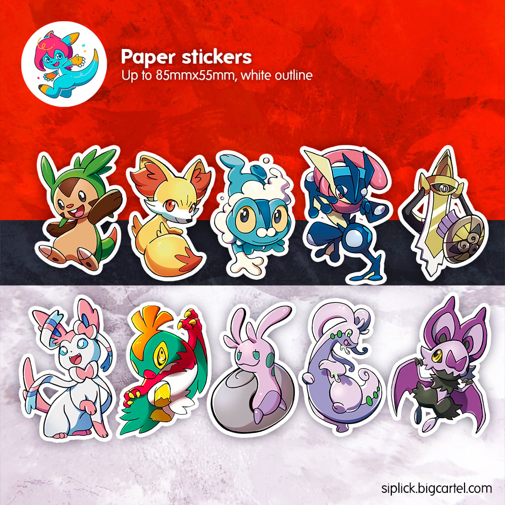 Image of PKMN Gen 6 Stickers