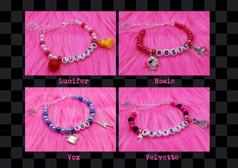 Hazbin Hotel Charm Bracelets (Multiple Designs Available)  