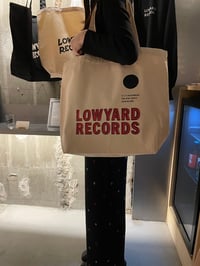 LOWYARD RECORDS "Red logo tote bag"