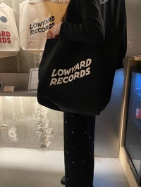 LOWYARD RECORDS "Black logo tote bag(Black)"