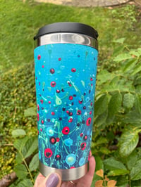 Image 3 of 'Coastal Poppies' Thermal Flask 