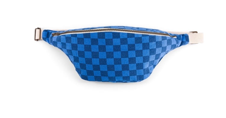 Image of Rose in April Checkerboard Navy/ Blue Bum Bag