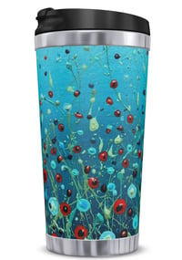 Image 2 of 'Coastal Poppies' Thermal Flask 