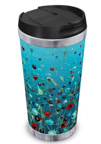 Image 4 of 'Coastal Poppies' Thermal Flask 