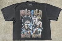 Image 1 of Oversized Cropped 'Thriller vs Killer' Shirt