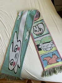 Image 4 of Bunny and Friends scarf 