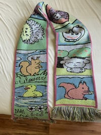 Image 1 of Bunny and Friends scarf 