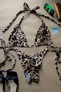 Image 1 of ♲ Leopard Bikini Set - XL Top / L Bottom 