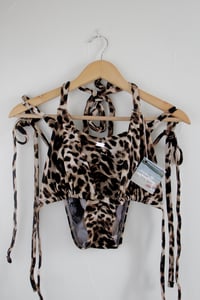 Image 3 of ♲ Leopard Bikini Set - XL Top / L Bottom 