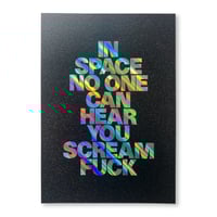 Image 1 of Space - holographic black sparkle