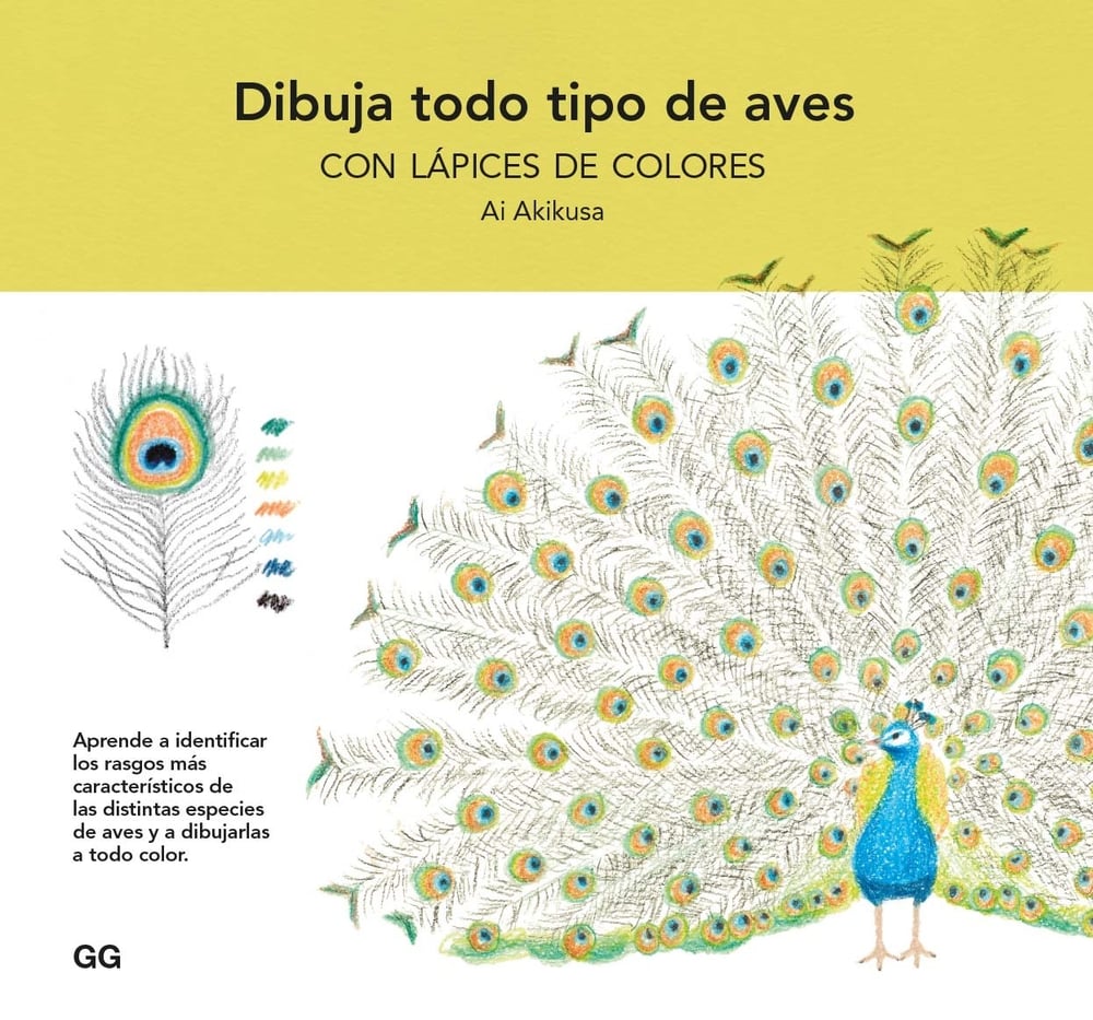 Image of Dibuja todo tipo de aves con lápices de colores Un libro de Ai Akikusa