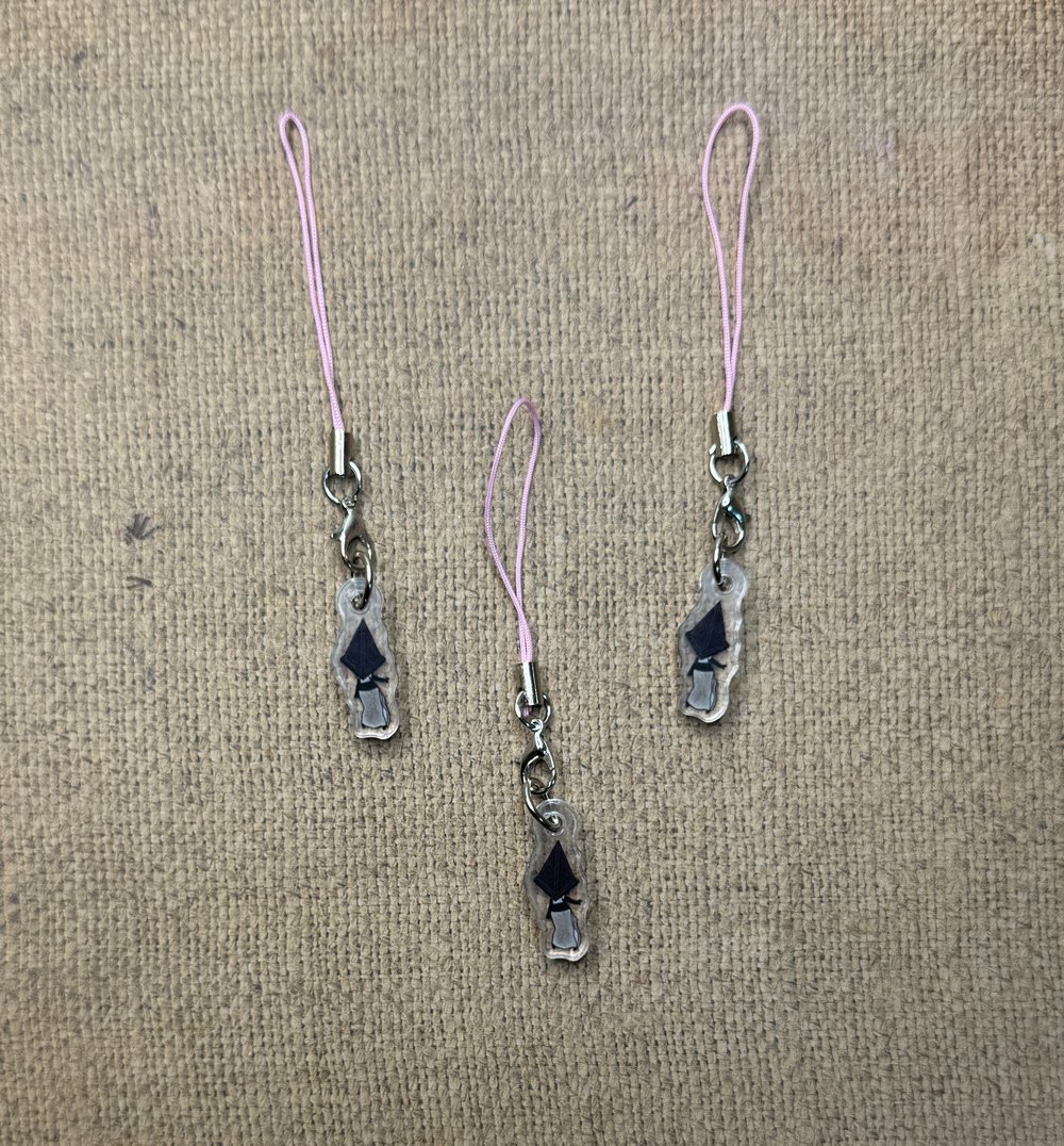 Image of Geometry Head chibi phone charm