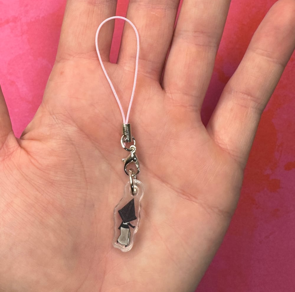 Image of Geometry Head chibi phone charm
