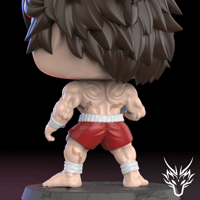 Image 3 of BAKI HANMA CUSTOM FUNKO POP