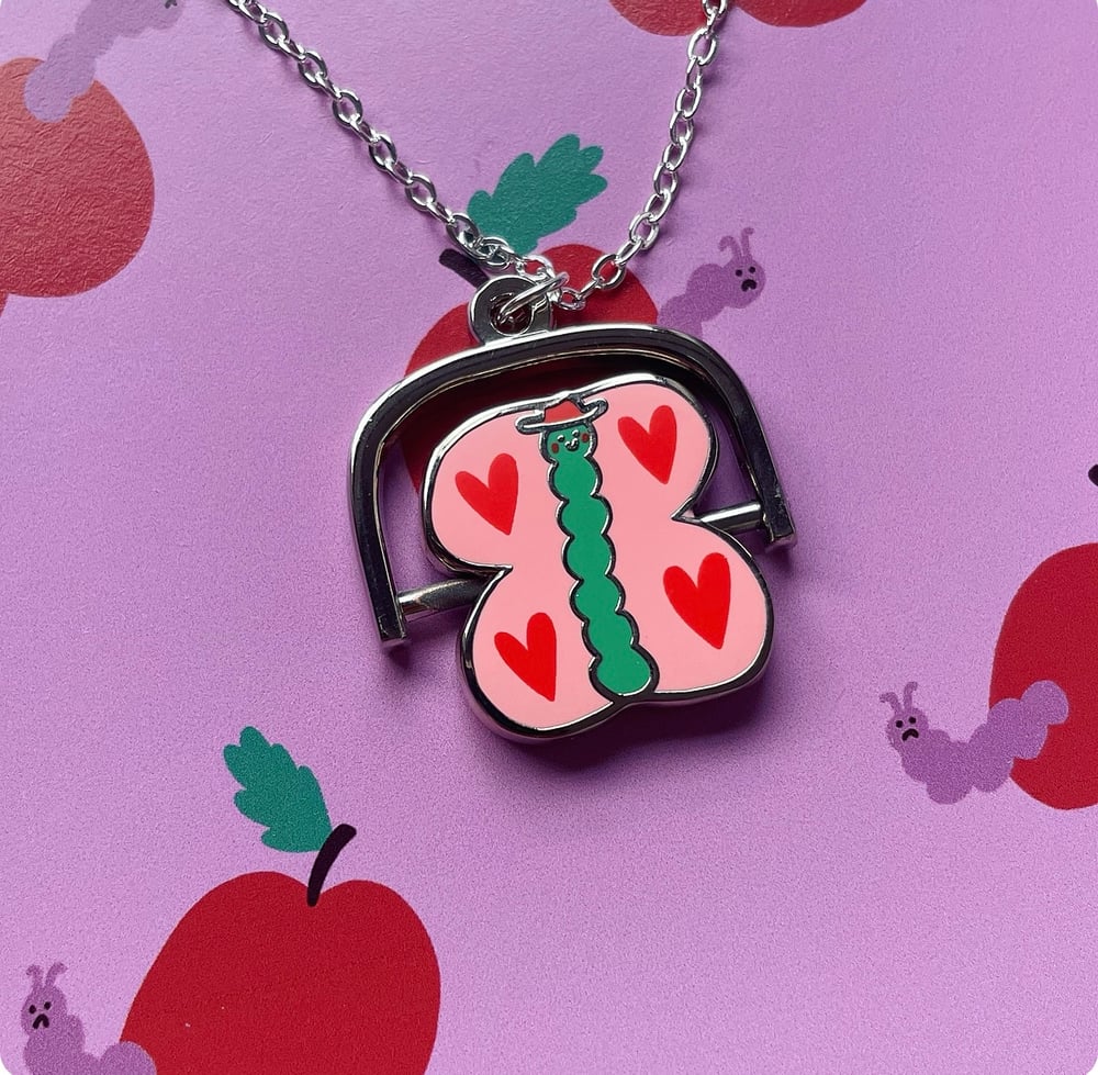 Image of Liz Harry X Ellastrated Metamorphosis Fidget Spinner Necklace