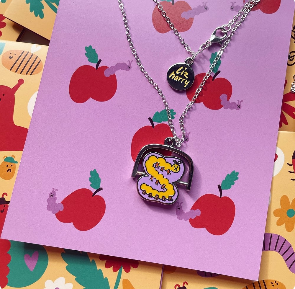 Image of Liz Harry X Ellastrated Metamorphosis Fidget Spinner Necklace