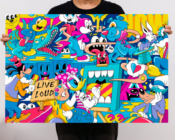 Image of "LIVE IN THE NOW" PRINT