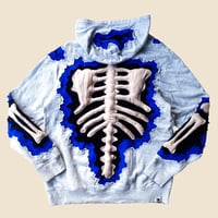 Image 3 of REWORKED CRACKED TRIPLE LAYER 3D PUFF SKELETON HOODIE SIZE