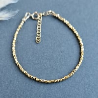 Image 5 of Gold filled faceted bracelet with glass