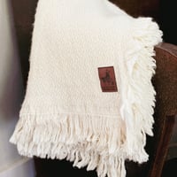 Image 1 of Chevron Alpaca and Merino Blend Throw Blankets