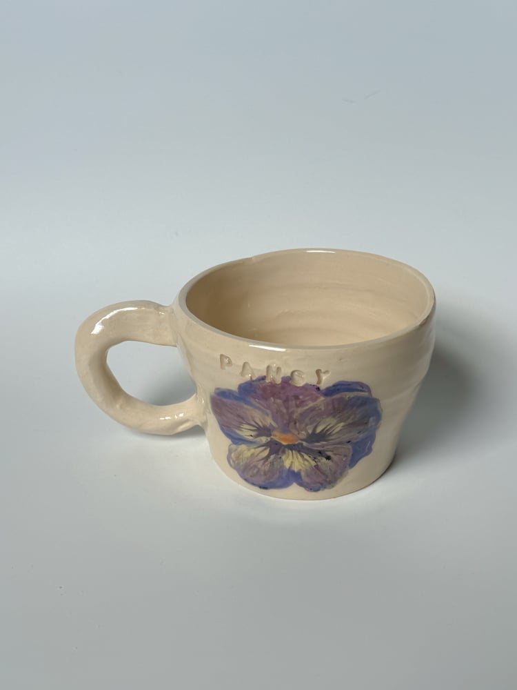 Image of pansy mug