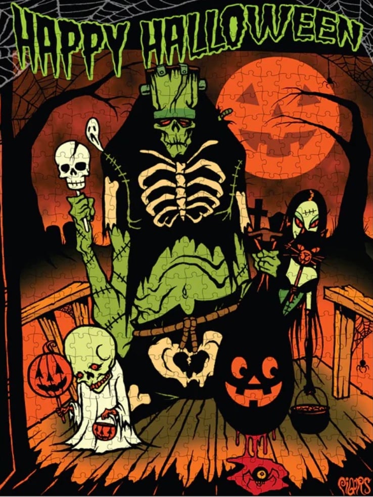 Image of HAPPY HALLOWEEN 500 piece puzzle 