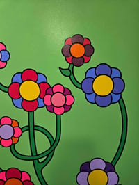 Image 4 of Happy Flowers (Green) Painting