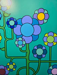 Image 5 of Happy Flowers (Blue) Painting