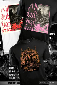 Image 2 of ALL OUT WAR "JAPAN 2023 - BLACK" T-SHIRT