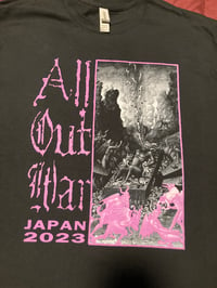 Image 3 of ALL OUT WAR "JAPAN 2023 - BLACK" T-SHIRT