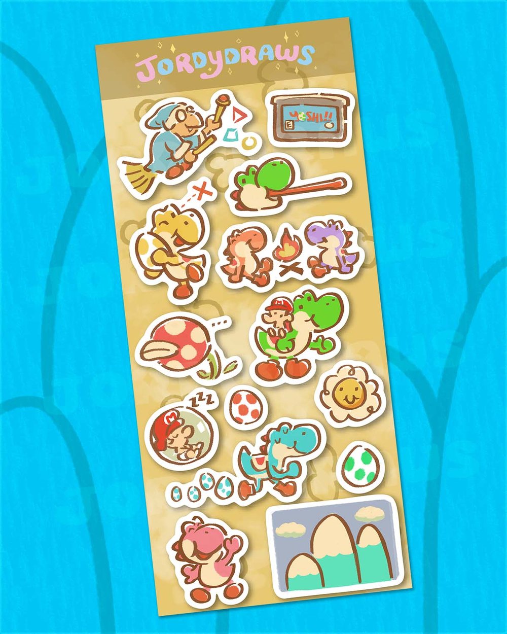 Image of Yoshisland Sticker Sheet