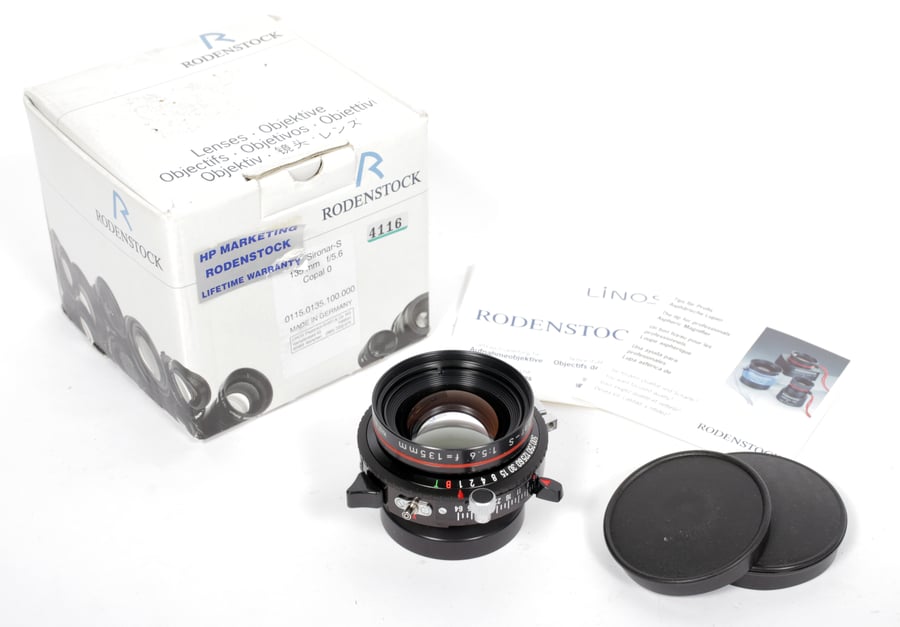 Image of NOS Rodenstock Apo-Sironar-S 135mm F5.6 Lens in Copal #0 Shutter #4116