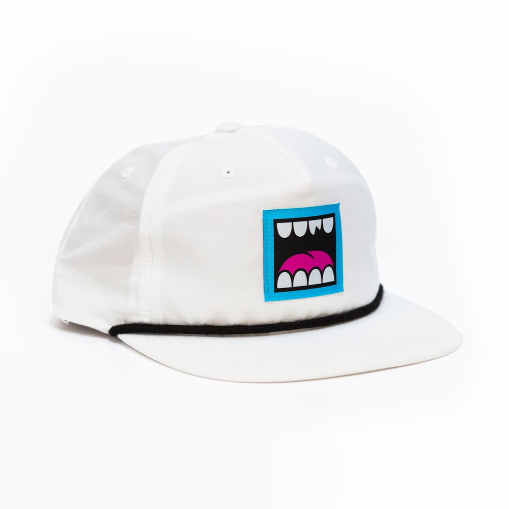 Image of LOUDMOUF ROPE HAT (WHITE)