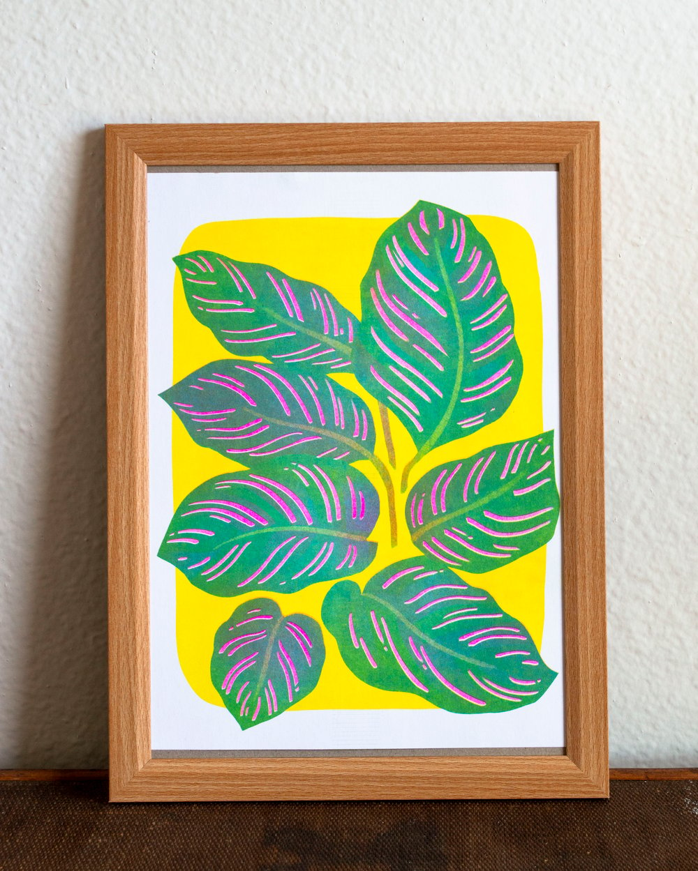 Image of Calathea Risograph Print