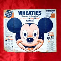 Mickey Mouse (Walt Disney) - Wheaties Cereal mask (1951) - backside