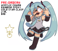 PRE-ORDER!! Randy Miku Acrylic Charm