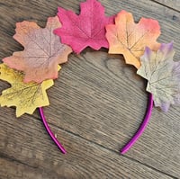 Autumnal leaf forest fae headband head dress
