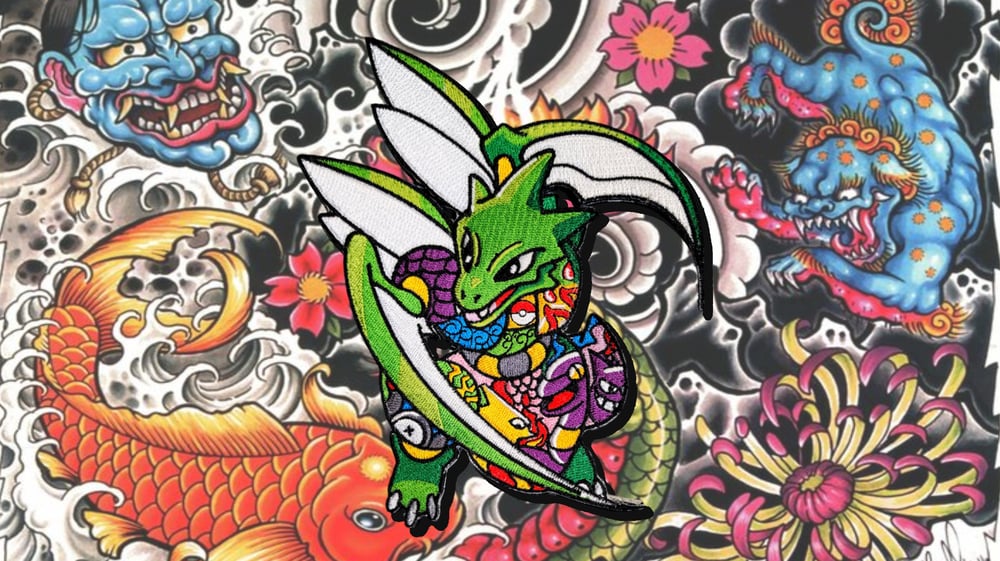 Image of YAKUZAMON SCYTHER THREADED PATCH