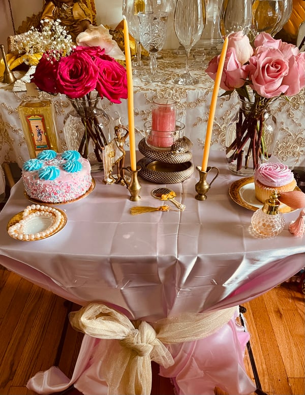 Image of Pretty in Pink Pedestal Potion