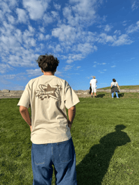 Image 4 of Beige Emblem T-Shirt | Puff Logo