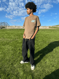 Image 3 of Brown Emblem T-Shirt | Puff Logo 